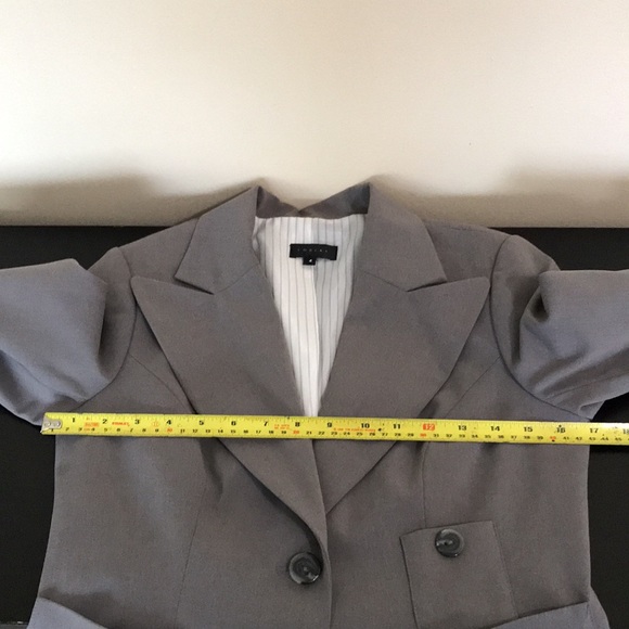 Tobias Single Button Blazer | Grey Office Career Wear Blazer - Picture 10 of 12